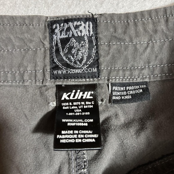 Kuhl Pants Mens 32 Gray Outdoor Hiking‎ Vented Crotch Knee Durable Workwear - Picture 3 of 9